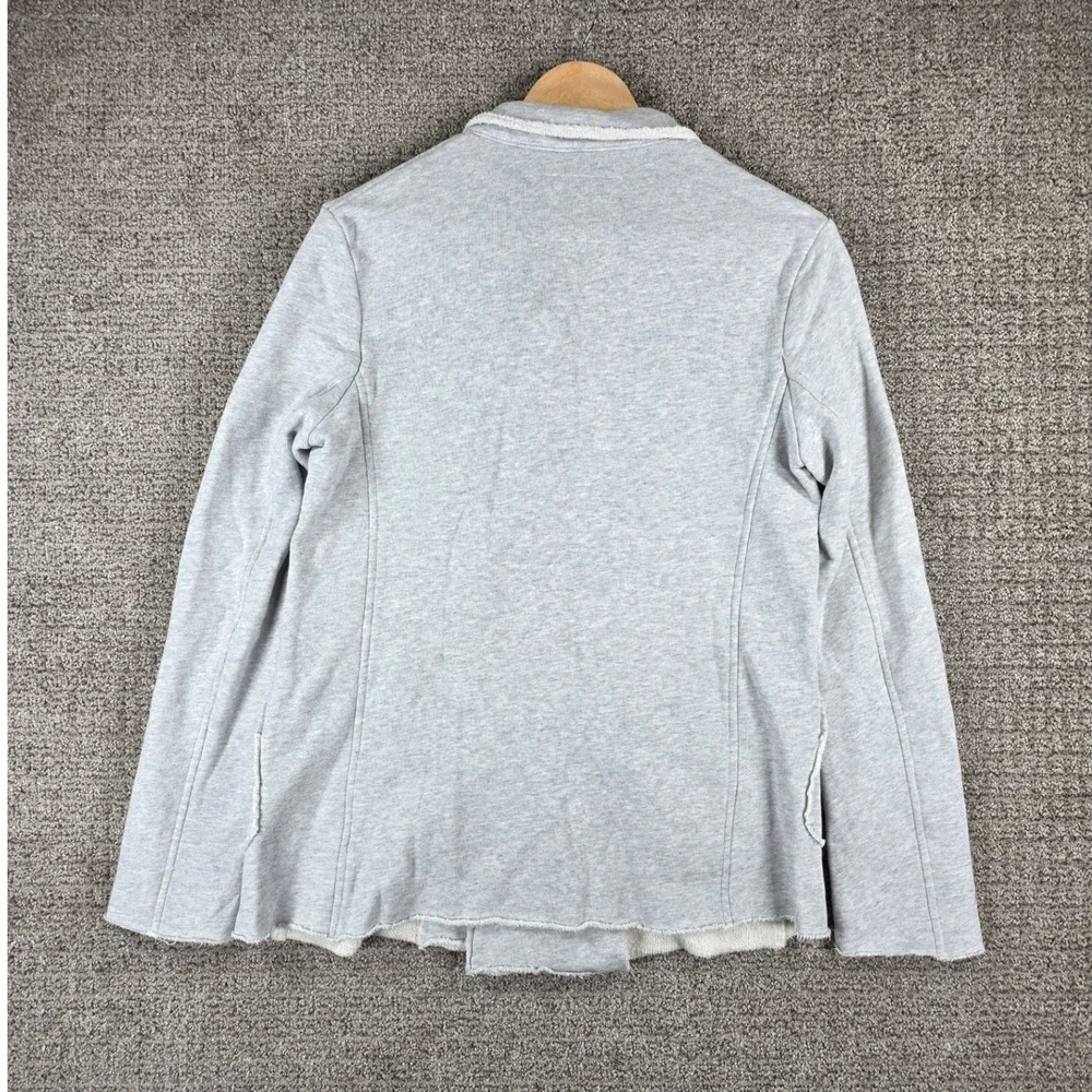 Frank & Eileen‎ Lab Belfast Gray Sweatshirt Blazer Jacket Double Breasted XS - Picture 6 of 8